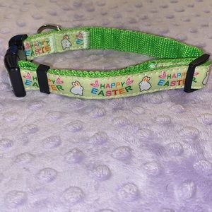 Happy Easter bunny medium dog collar
